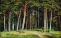 bosque de pinos 1885 paisaje clásico Ivan Ivanovich árboles